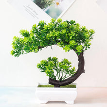 Load image into Gallery viewer, Crescent Style Bonsai Simulation Plant – Thousand Layer Flower