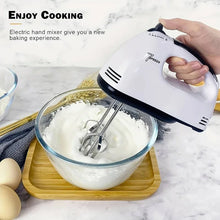 Load image into Gallery viewer, Handheld Electric Egg Beater, Household Automatic Mixer, Handheld Food Cake Bread Baking Dough Mixer, 7-speed Cream Blender