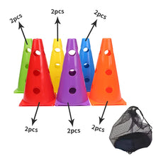 Load image into Gallery viewer, 12PCS 18PCS 24PCS 30PCS 36PCS Durable  Mark Cones Football Agility Training Sport  with Hole