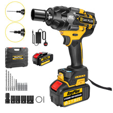 Load image into Gallery viewer, DayPlus 3 IN 1 Cordless Impact Wrench Electric Drill Impact Wrench,1500Nm Brushless Impact Gun 1/2"Driver Car Tyre Wheel,3 Speed