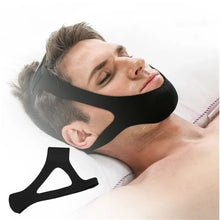 Load image into Gallery viewer, Anti Snoring Chin Strap - Adjustable Nose Belt Sleep Aid Ventilate Triangle Strap