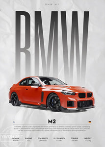 BMW Cars Competition Poster – Modern Canvas Wall Art