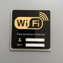 Load image into Gallery viewer, WiFi Sign Mirror Wall Sticker 3D Acrylic Rewritable Decor