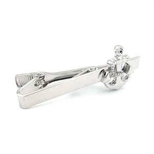 High-End Anchor Rudder Cufflinks & Tie Clip Set, Navy Style, Men's Gifts