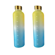 Load image into Gallery viewer, 1L Motivational Water Bottle | BPA-Free, Leakproof, Frosted Plastic for Sports &amp; Travel