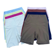 Load image into Gallery viewer, Women Sports Biker Shorts Women Naked Feeling High Waist Yoga Shorts Push Up Fitness Leggings Tummy Control Yoga Slim Shorts
