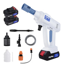 Load image into Gallery viewer, Rechargeable jet washer, portable high-pressure car wash, 6-in-1 nozzle, for garden, windows, cars and motorbikes