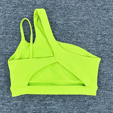 Load image into Gallery viewer, Women Shockproof Sport Bra Women's Beautiful Back Gym Sports Underwear Women Oblique Shoulder Straps Running Fitness Yoga Bra ﻿