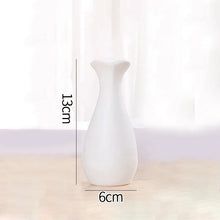 Load image into Gallery viewer, White Ceramic Vases Nordic Decorative Vasen Ornaments Home Living Room Decor Flower Arrangements Sketching Props Desktop Decor
