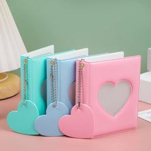 Load image into Gallery viewer, 3 Inch Heart Love Hollow Photo Album 32 Pockets Photocard Holder Mini Storage Case