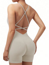 Load image into Gallery viewer, Yoga Sets Gym Jumpsuits Women Sports Overalls Active Wear Fitness Clothing Workout Clothes for Women Short Outfits