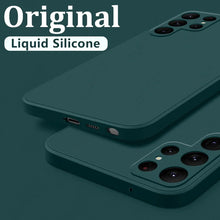 Load image into Gallery viewer, Case For Samsung Galaxy S24 S23 S22 S25 Ultra S24 FE A56 A55 A53 A54 A16 A17 5G S25 Edge Shockproof Liquid Silicone Phone Cover