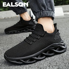 Load image into Gallery viewer, Men&#39;s Black Sports Running Shoes Jogging Sneakers Outdoor Breathable Mesh Women