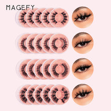 Load image into Gallery viewer, Formagefy 20 Pairs False Eyelashes Mixed Style Fluffy Reusable Faux Lash Extension Set