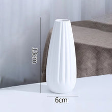 Load image into Gallery viewer, White Ceramic Vases Nordic Decorative Vasen Ornaments Home Living Room Decor Flower Arrangements Sketching Props Desktop Decor