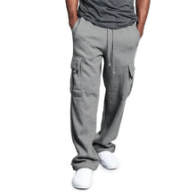 Load image into Gallery viewer, Men&#39;s Sweatpants Joggers - Straight Fit, Loose, Drawstring, Multi-Pocket for Sports &amp; Streetwear