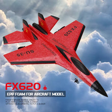 Load image into Gallery viewer, RC SU35 Plane with LED Lights - Remote Control Flying Model Glider EPP Foam Kids Toy