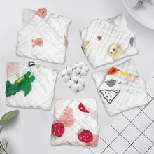 Load image into Gallery viewer, 5pc Muslin Washcloths! Soft, Absorbent, Baby Bath
