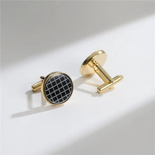 Load image into Gallery viewer, Men&#39;s Copper Cufflinks &amp; Tie Clip Set - Luxury Wedding Gifts, Round/Square Design