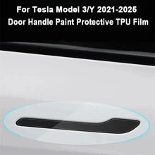 Load image into Gallery viewer, For Tesla Model 3 Y Juniper 2021-2025 Door Handle Scratch Protector-Inverted Door Handle Paint Protective TPU Film Car Clothing