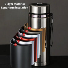 Load image into Gallery viewer, 500ml-1L Stainless Steel Thermos with LED Temp Display Vacuum Bottle
