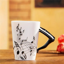 Load image into Gallery viewer, Music Mug! Guitar or Violin, Cute, 240ml