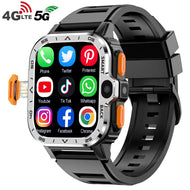 Android Smart Watch for Men – GPS, Dual Camera, NFC, 4G SIM, WiFi – 16GB/64GB Storage