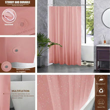 Load image into Gallery viewer, Clear Shower Curtain PEVA Transparent Bathroom Liner Waterproof 180x200CM Bath Curtains Bathroom Mould Proof Curtains with Hooks