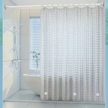 Load image into Gallery viewer, 1pc 3D Crystal Clear Shower Curtain Liner, Waterproof Lightweight Plastic Cube Bath Curtain for Bathroom Partitions Luxury Decor