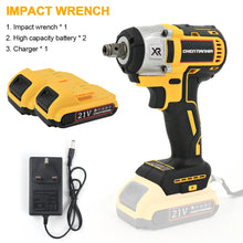 Load image into Gallery viewer, 2 Battery 1000Nm 1/2" Cordless Electric Impact Wrench Drill Gun Ratchet Driver，Charger and Kit Bag