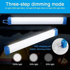 LED Rechargeable Camping Light - Portable Magnetic Tube Bulb
