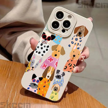 Load image into Gallery viewer, Funny Colorful Dog Pattern Design Phone Case For iPhone 17 16 15 14 Pro Max 12 11 13 Mini 17 Air XS X XR 7 8 Plus 16e Soft Cover