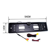 Load image into Gallery viewer, Hippcron Car Plate Camera Rear View Wireless EU European License Frame Waterproof Night Vision Reverse Backup  8 LED Camera