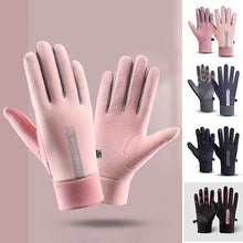 Load image into Gallery viewer, Womens Autumn and Winter Sports Warm Gloves Waterproof and Anti Slip Cycling Gloves Wind and Cold Resistant Outdoor Activity Glo