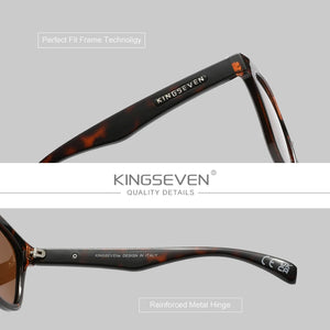 KINGSEVEN Polarized Sunglasses - Full Frame, UV400 Mirror Lens, TR90 Eyewear