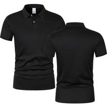 Load image into Gallery viewer, 2025 New Summer Men's Short Sleeve Collar Tshirts New Solid Color Casual Polo Shirt Trendy Breathable Loose Basic Splice Top