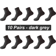 Load image into Gallery viewer, 10 Pairs Bamboo Fiber Socks Men Breathable Anti-Bacterial EU38-46