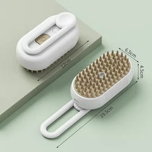 Load image into Gallery viewer, 3-in-1 Electric Pet Brush Steam Spray Massage Hair Removal Comb Grooming Tool