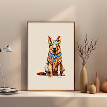 Load image into Gallery viewer, Wooden Dog Jigsaw Puzzle - Unique Gift Box, Irregular Animal Shape, Personalized Family Fun