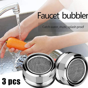 3pcs Brass Faucet Aerator Set: Water Saving, Replaceable Filter, Bathroom Bubbler