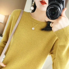 Load image into Gallery viewer, Women Sweater O-neck Autumn Winter BasicPullover Warm Casual Pulls Jumpers Korean FashionSpring Knitwear Bottoming Shirt 2023
