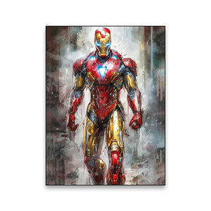 Marvel Movie Art Poster Spider Man Iron Man Deadpool Canvas Painting Classic Anime Character Mural Home Wall Decoration Gift