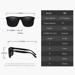 Fashion Vintage Square Polarized Sunglasses Men Women Luxury Designer UV400 Eyewear