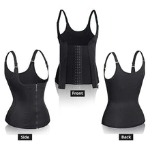 Load image into Gallery viewer, Waist Trainer Tank Top For Women Zipper Body Shaper Tummy Control Sleeveless Top Women's Activewear Body Shaping Underwear