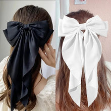 Load image into Gallery viewer, Elegant Satin Bow Hair Clip - Fashion Hairpins for Girls, Women&#39;s Accessories