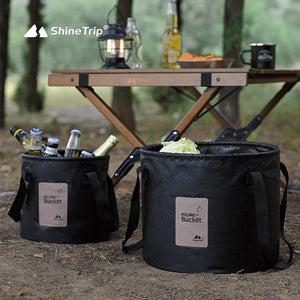 Folding Camping Bucket  Large Capacity, Heat Resistant