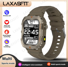 Load image into Gallery viewer, Outdoor Military Smartwatch – Bluetooth Calling, 1.73” LED Display, Sports &amp; Fitness Watch