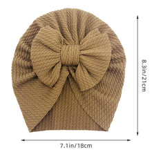 Load image into Gallery viewer, Cute Baby Turban Hat - Double Layer Big Bowknot Soft Warm Elastic Newborn Beanie