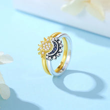 Load image into Gallery viewer, 925 Sterling Silver Rings For Women Original Crown Love Heart Wishbone Engagement Wedding Rose Gold Crystal Ring Luxury Jewelry
