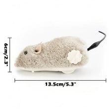 Load image into Gallery viewer, 1Pc Funny Lifelike Plush Mouse Running Rat Toy for Cats Dogs Tail Mouse Pets Kids Random Color